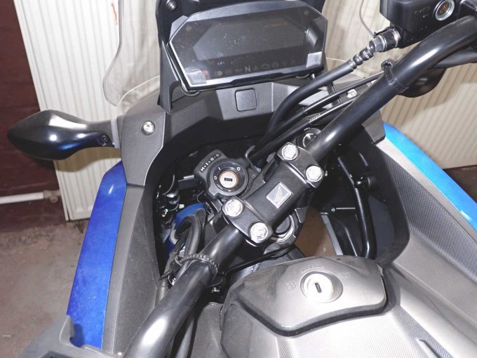 Blick auf das Lenkrad