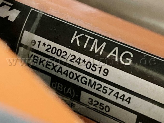 Ansicht Fahrgestellnummer