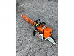 Motorsäge Stihl mit Detailansicht
