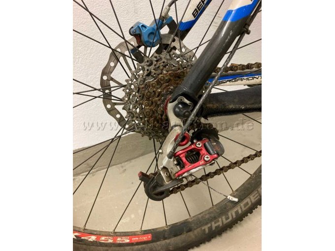 Ansicht Zahnkränze, Schaltwerk, Kette