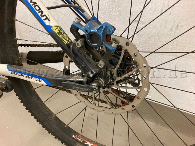 Ansicht Scheibenbremse hinten