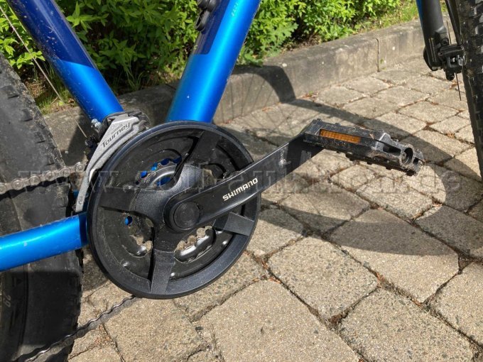 Pedal rechts, Zahnkränke, Umwerfer