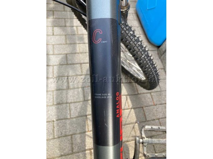 Aufdruck Rahmengröße am Oberrohr