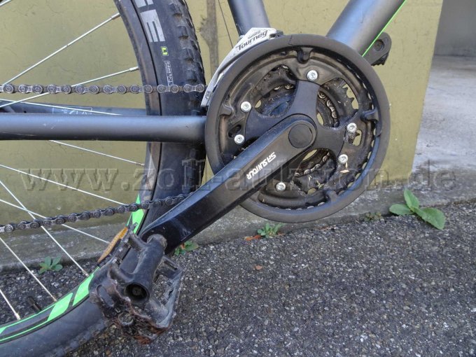 Detailansicht Kurbel und Pedal