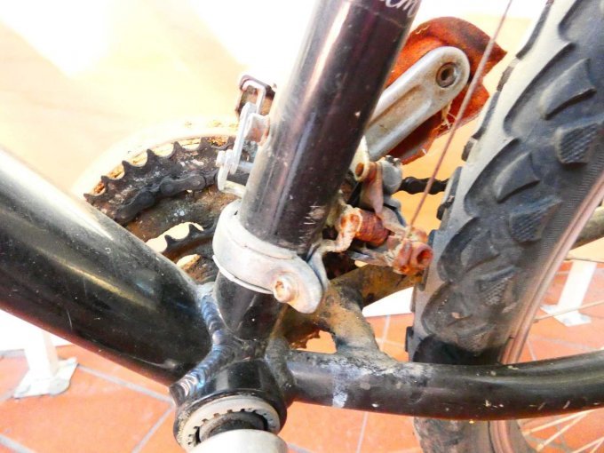 Mountainbike Conway_ Innenseite Tretlager