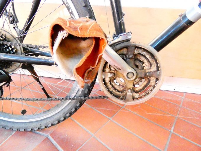 Mountainbike Conway_ Tretlager und Pedalkurbel rechts