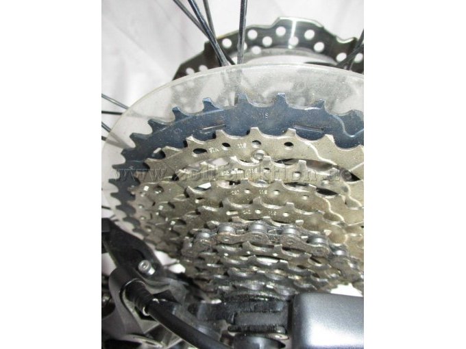 Teilansicht Zahnräder am Hinterrad