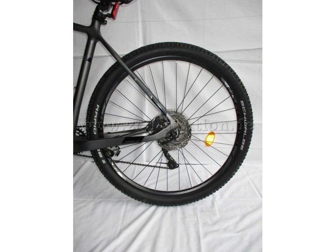 Ansicht Hinterrad mit Shimano Scheibenbremse