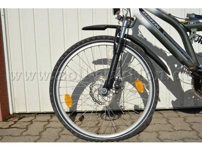 Hinterrad mit Schutzblech