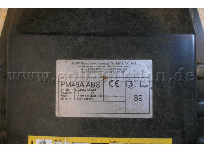 Detailaufnahme Typenschild mit CE-Kennung