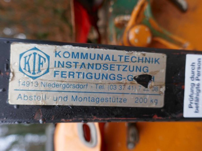Nachweis Abstell- und Montagestütze