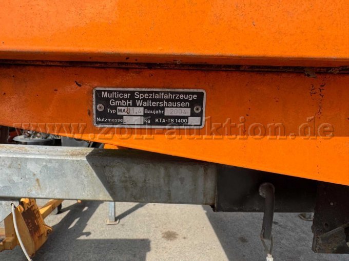 Typenschild Ladefläche
