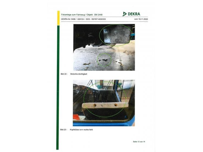 Ölwanne, Beifahrersitz