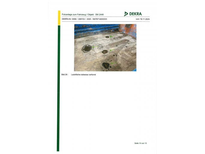 Ladefläche von oben