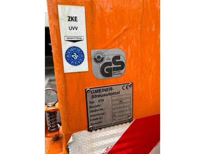 Streuautomat Typenschild