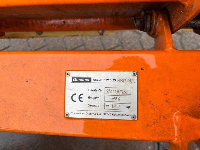 Räumschild Typenschild