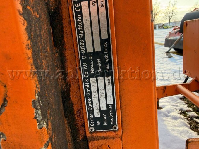 Typenschild Ausleger