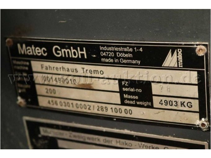 Typenschild Fahrerkabine