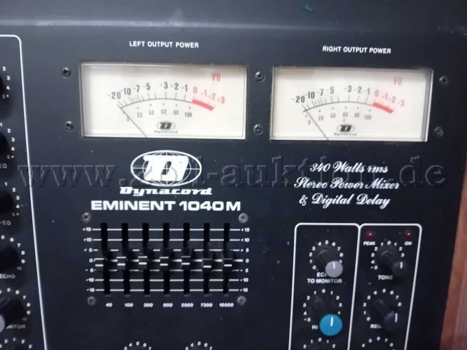 Mischpult Output Ansicht