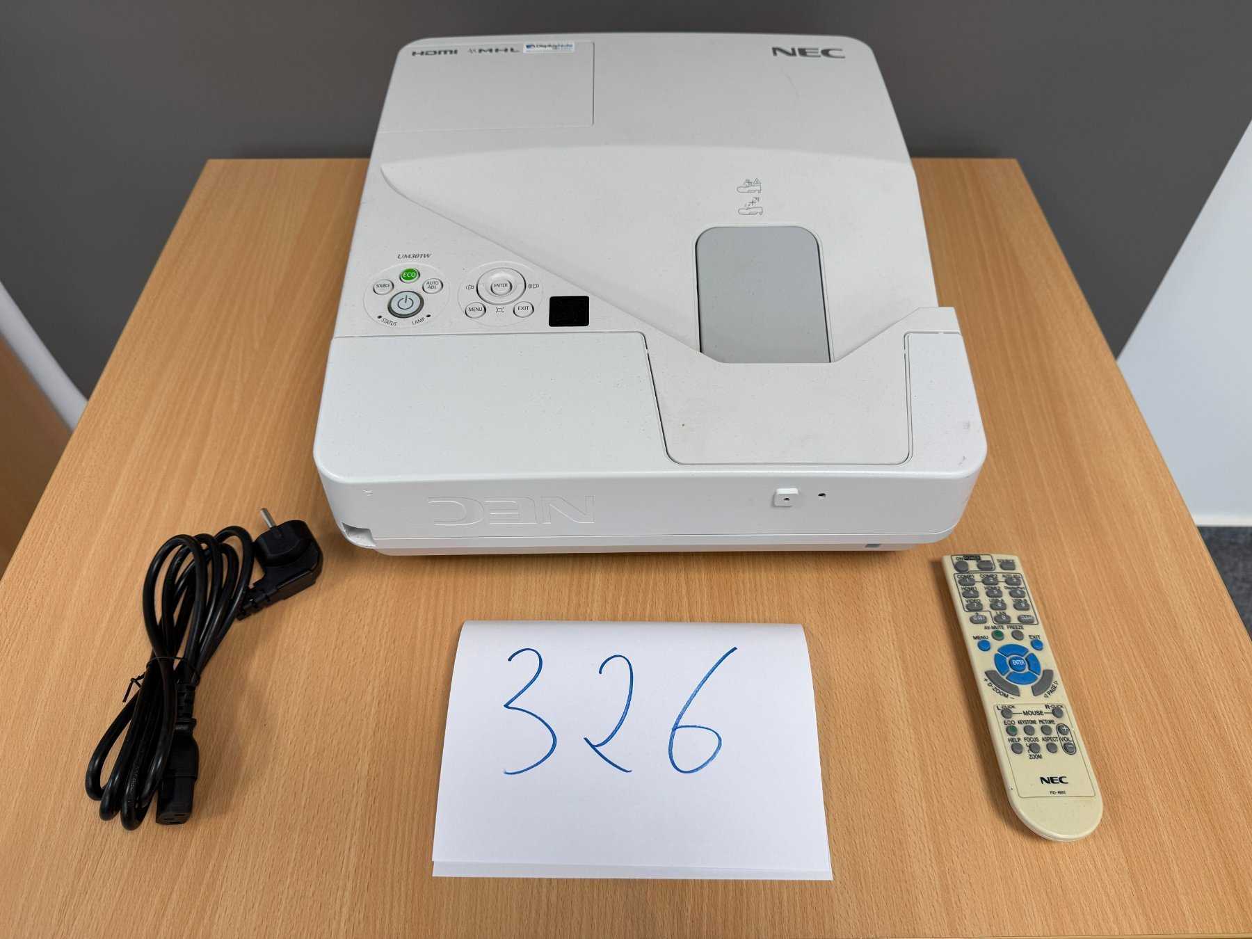 NEC UM301W Nahbereichsbeamer Kurzdistanzbeamer
Gesamtansicht
