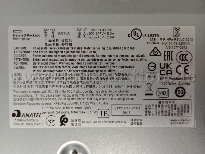 Foto Unterseite mit CE