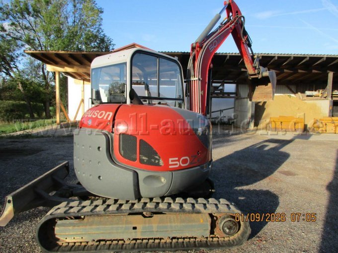 Bagger Rückansicht