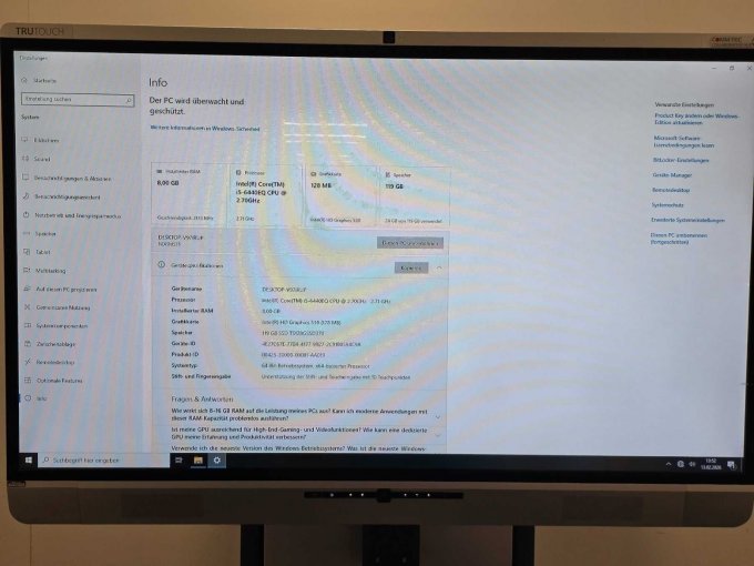 PC Daten auf Monitor