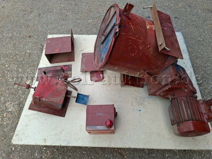 ausgebaute Trockendosiereinrichtung