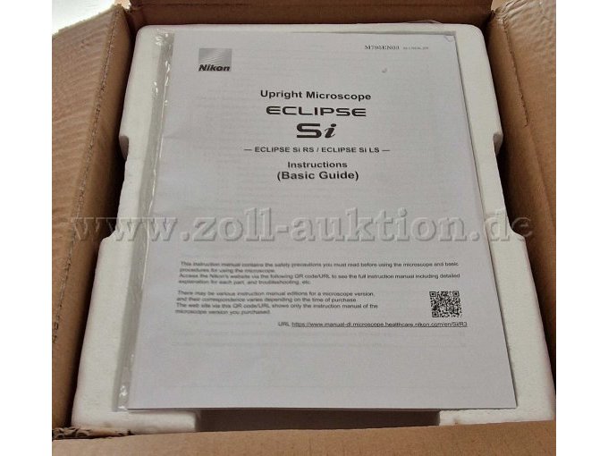 Versandkarton mit Handbuch
