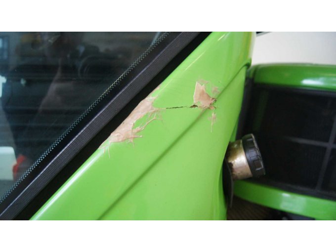 Kennzeichnung kleiner Kratzer