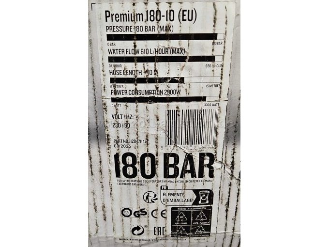 Typenschild auf Originalverpackung