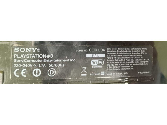 Playstation 3 CE-Kennzeichnung