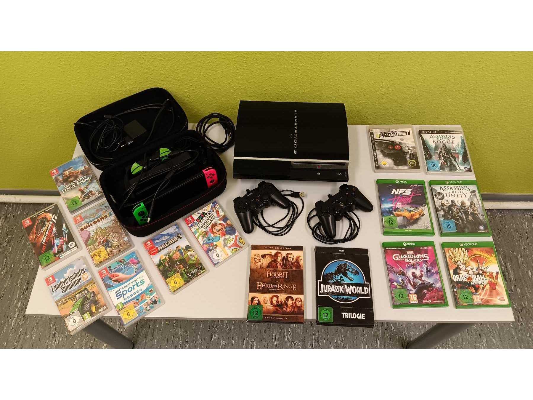 Zoll-Auktion - 1 Nintendo Switch+Zubehör & 1x Playstation 3+