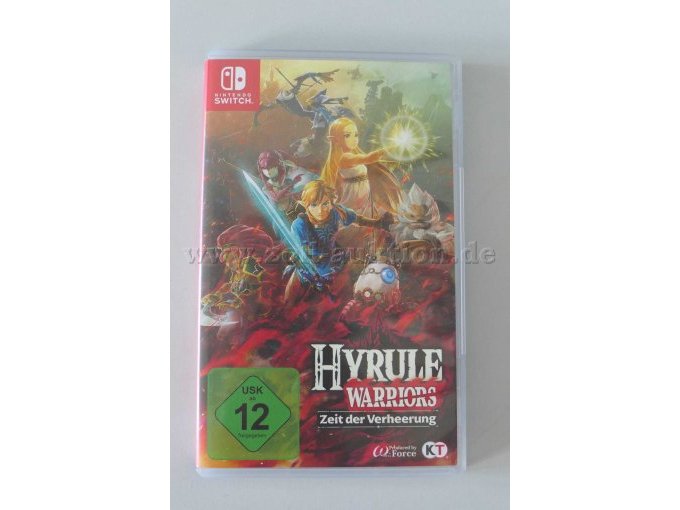 Nintendo Switch Spiel "Hyrule Warriors Zeit der Verheerung", OVP Gesamtansicht von vorne