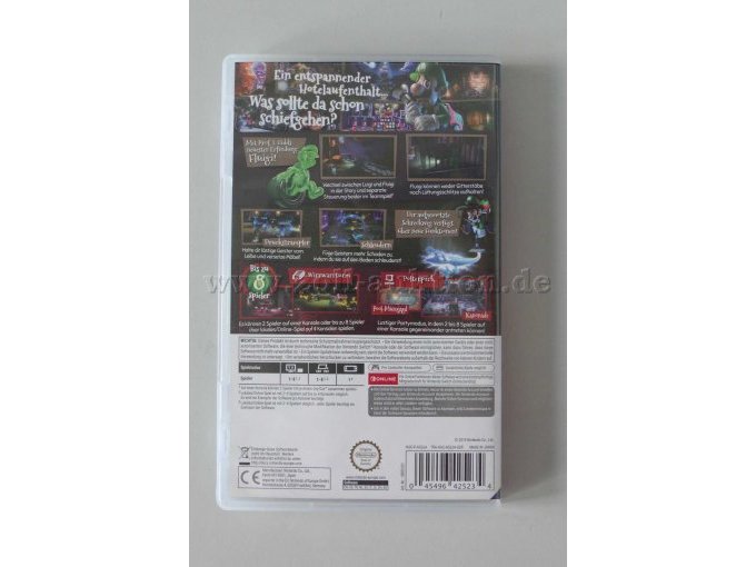 Nintendo Switch Spiel "Luigi´s Mansion 3" OVP Gesamtansicht von hinten