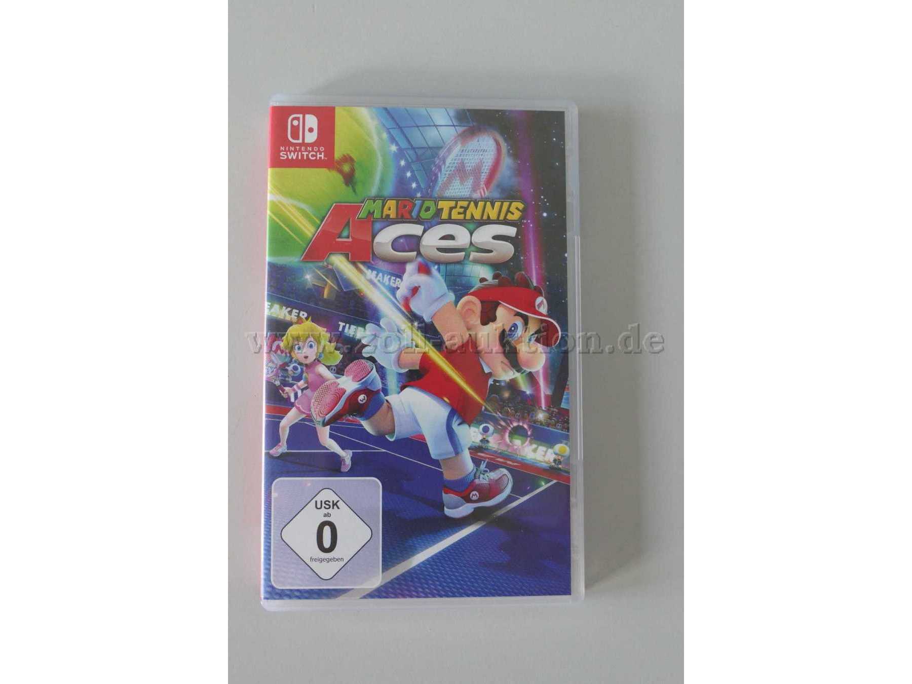 Nintendo Switch Spiel "Mario Tennis Aces" OVP Gesamtansicht von vorne