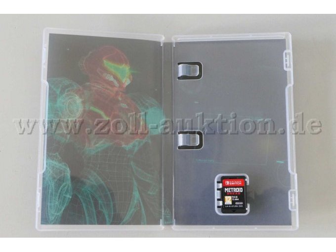 Nintendo Switch Spiel "Metroid Dread" OVP Gesamtansicht OVP innen