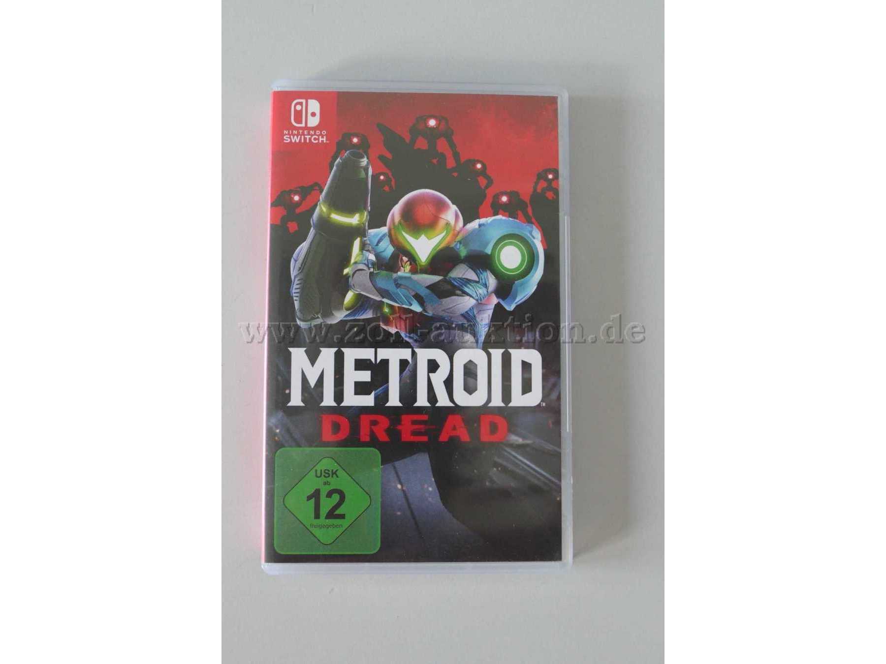 Nintendo Switch Spiel "Metroid Dread" OVP Gesamtansicht von vorne