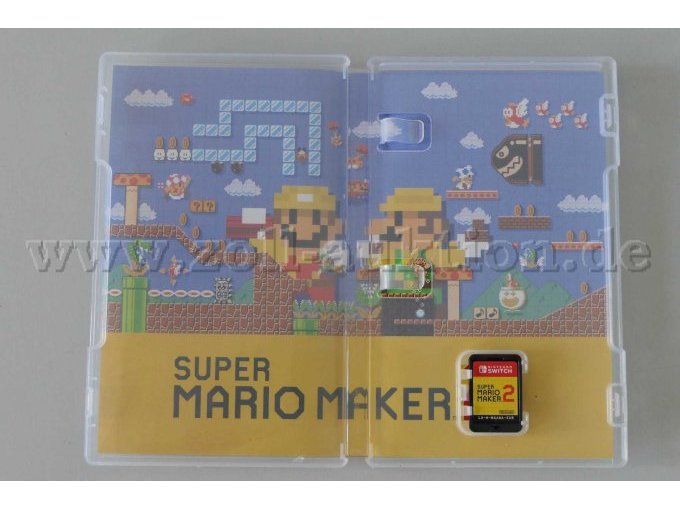 Nintendo Switch Spiel "Super Mario Maker 2" OVP Gesamtansicht OVP innen