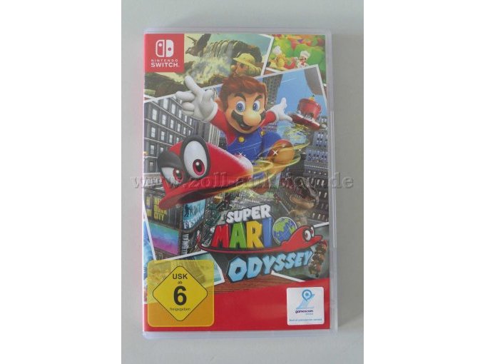 Nintendo Switch Spiel "Super Mario Odyssey" OVP Gesamtansicht von vorne