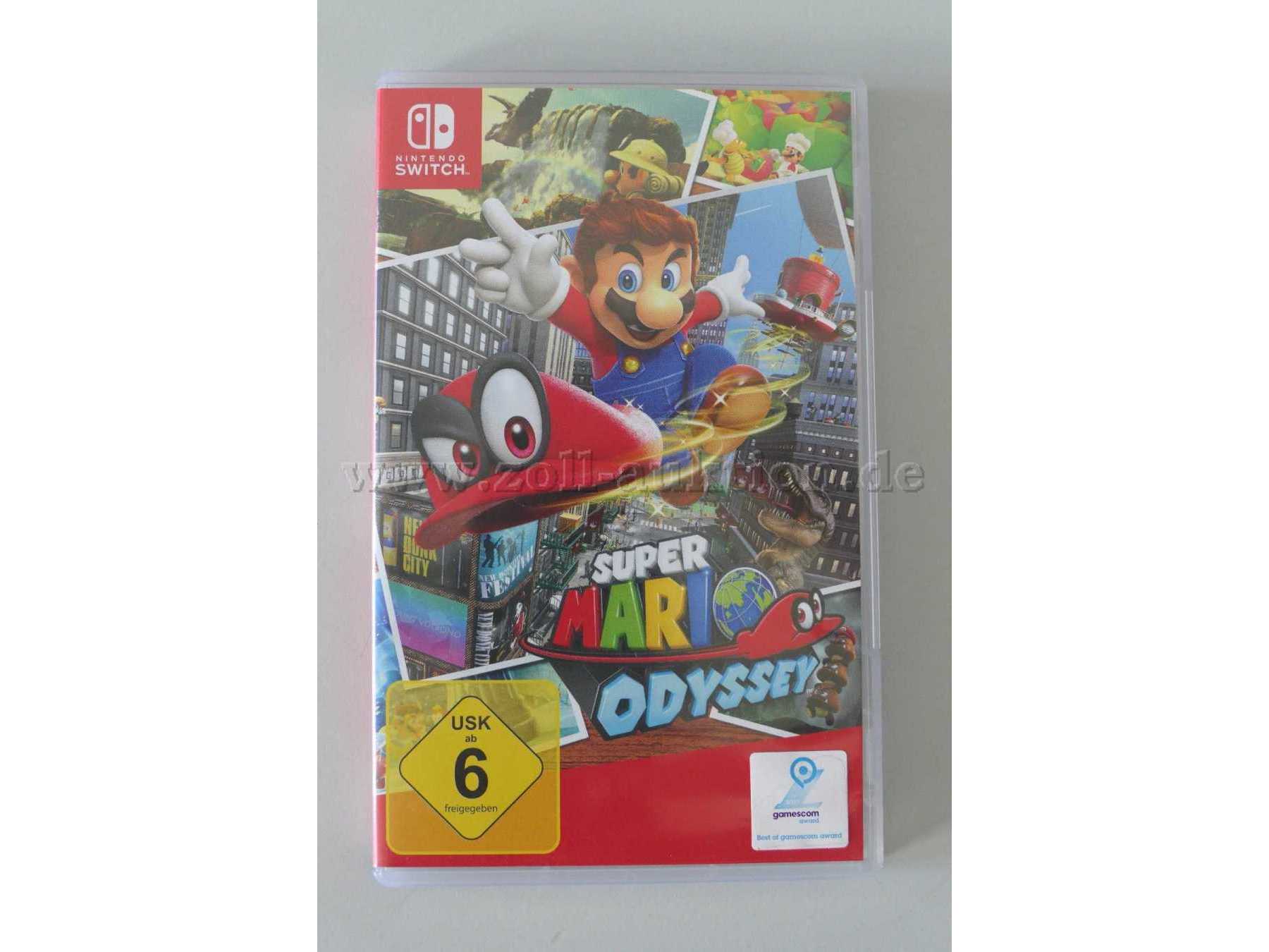 Nintendo Switch Spiel "Super Mario Odyssey" OVP Gesamtansicht von vorne