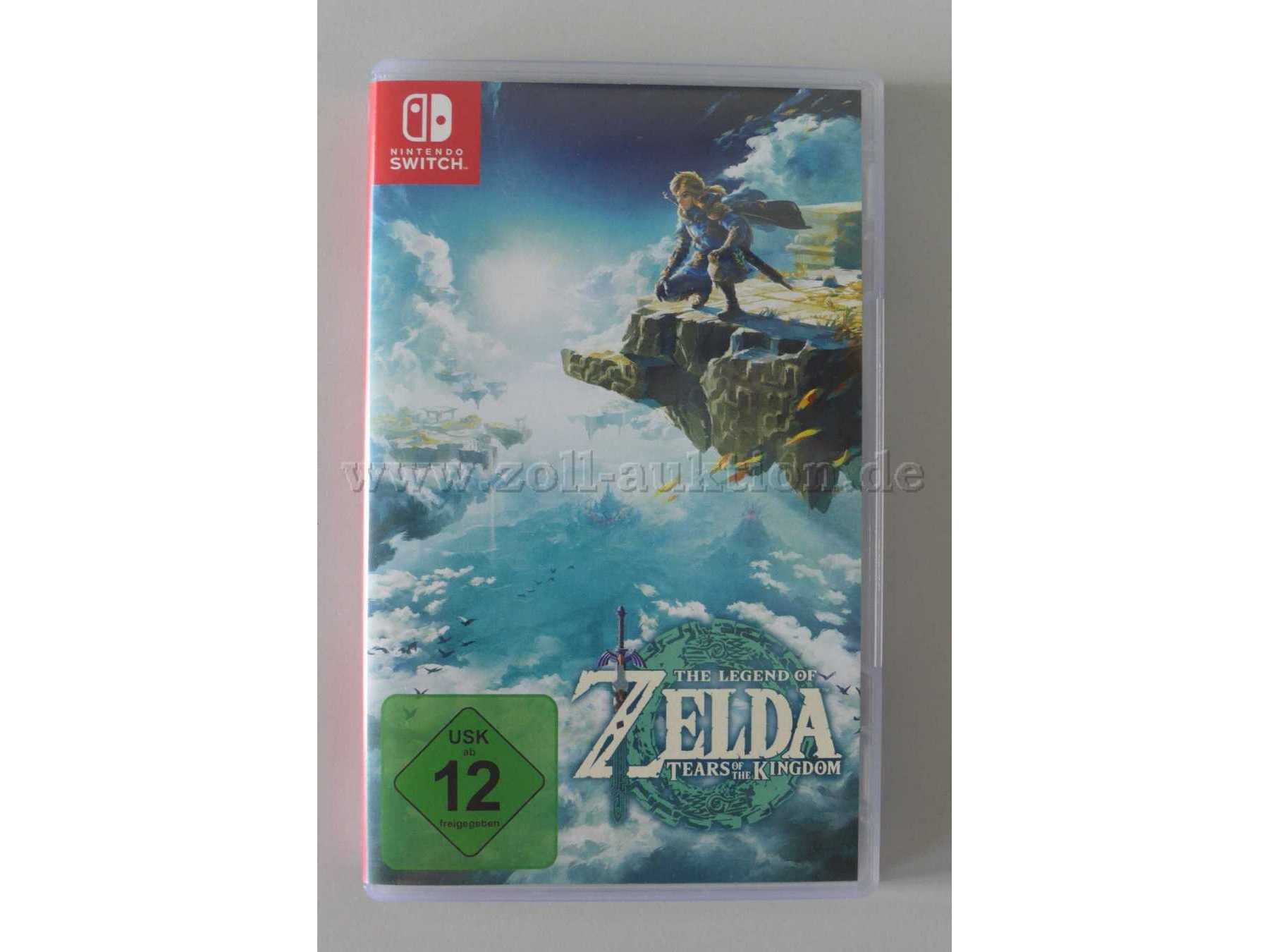 Nintendo Switch Spiel "The Legend of Zelda, Tears of the Kingdom" OVP Gesamtansicht von vorne