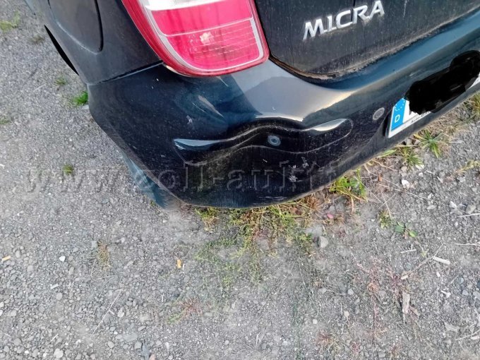 Schaden Heckstoßstange