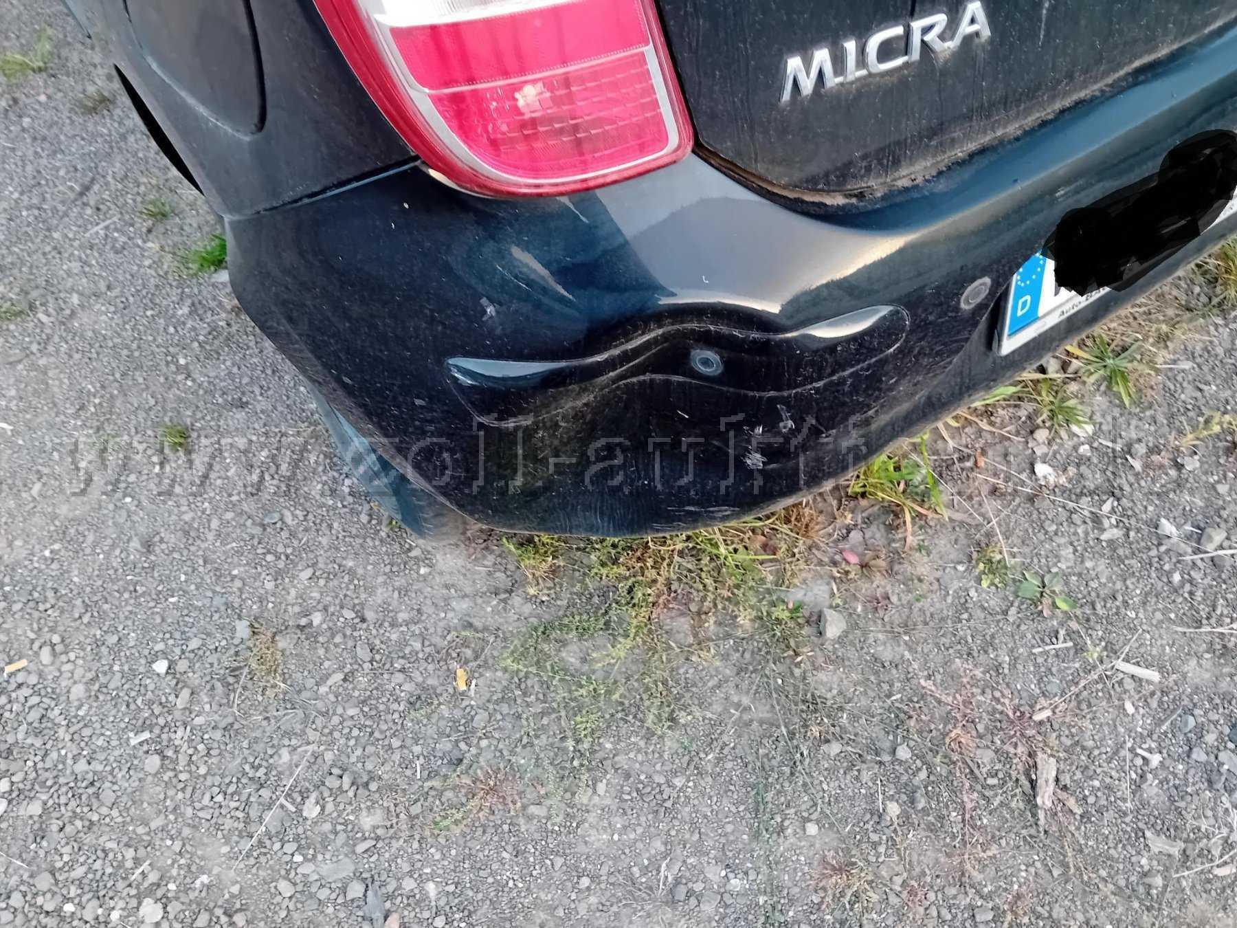Schaden Heckstoßstange