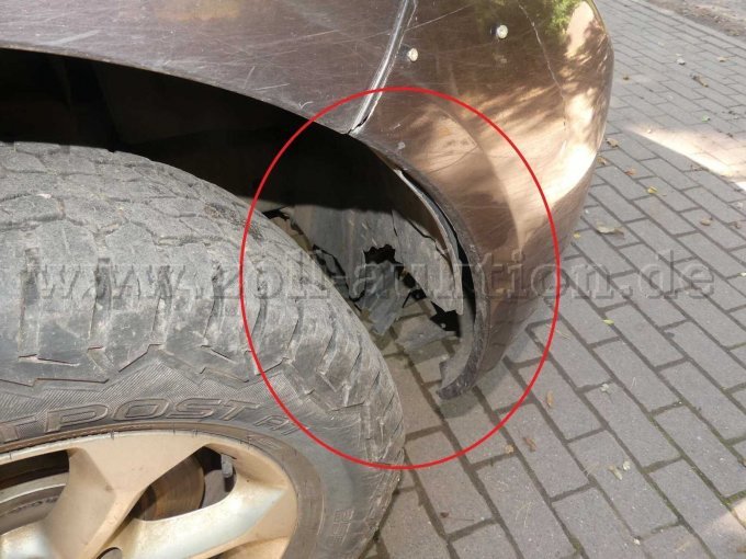 Radhaus Beschädigung