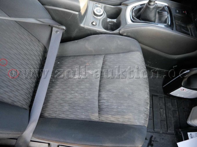 Sitz verschlissen und schmutzig