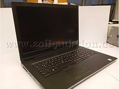 Vordere offene Ansicht mit Touchpad, Tastatur und Bildschirm.