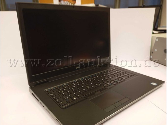 Vordere offene Ansicht mit Touchpad, Tastatur und Bildschirm.