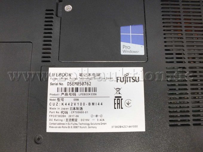 Beispielhafte Beschreibung der Seriennummer und des Produktes