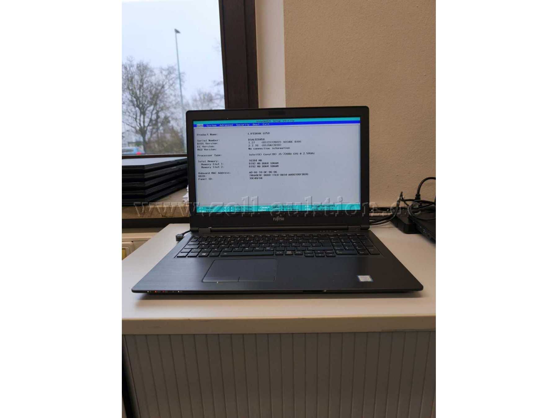 BIOS Information (Beispielfoto)